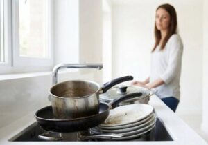 چرا نباید ظروف کثیف را شب تا صبح در سینک رها کنید؟