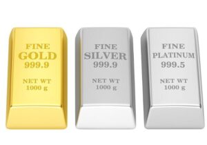 رشد دوباره انس جهانی طلا، نقره و پلاتین در آخرین روز از هفته معاملاتی جاری