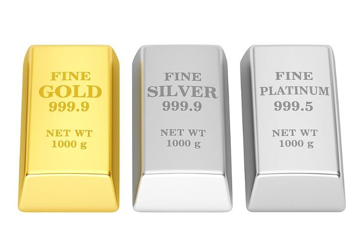 رشد دوباره انس جهانی طلا، نقره و پلاتین در آخرین روز از هفته معاملاتی جاری