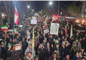 اجتماع شبانه مردم خوی در موج پنجاه و سوم مقاومت ملی