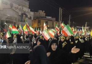 تجمع دختران جان فدای ایران در دهدشت