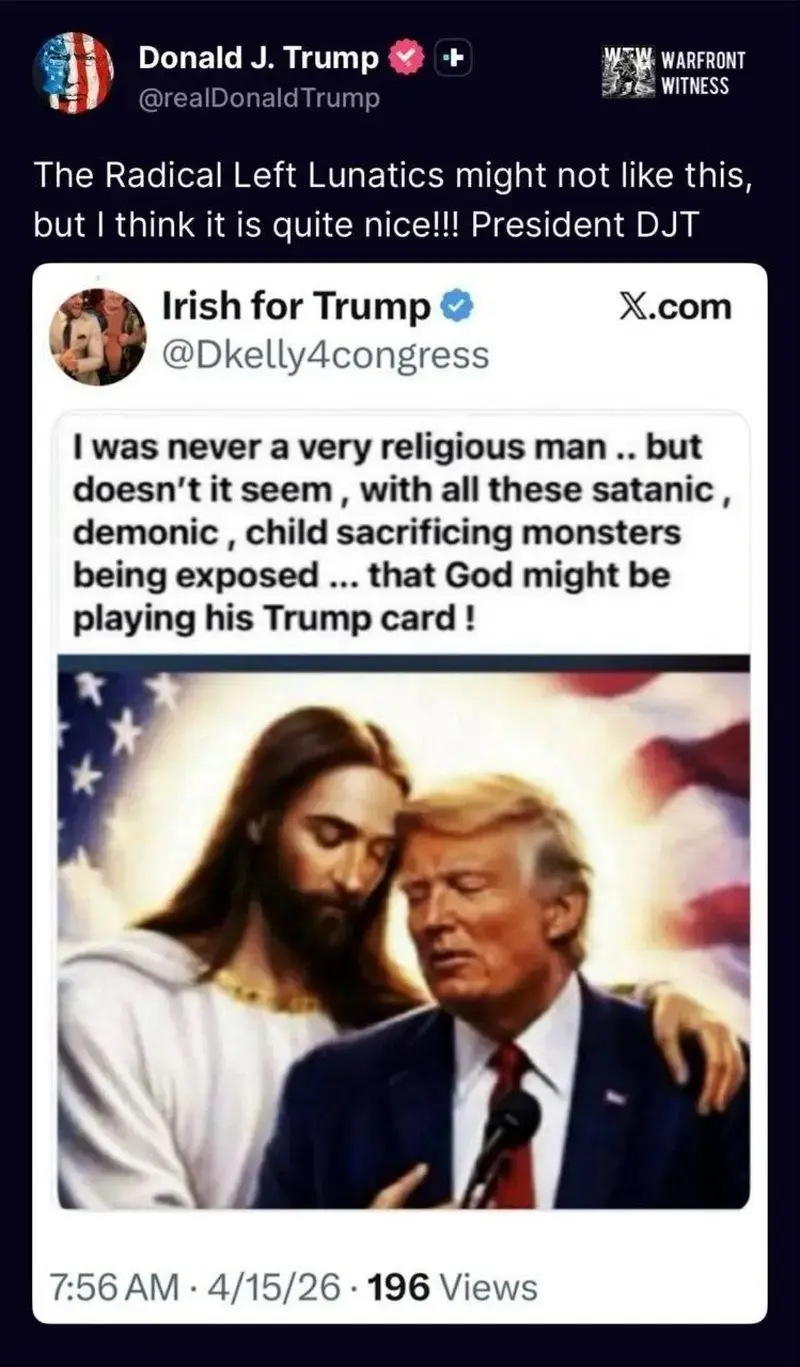 تصویر جنجالی دونالد ترامپ خبرساز شد