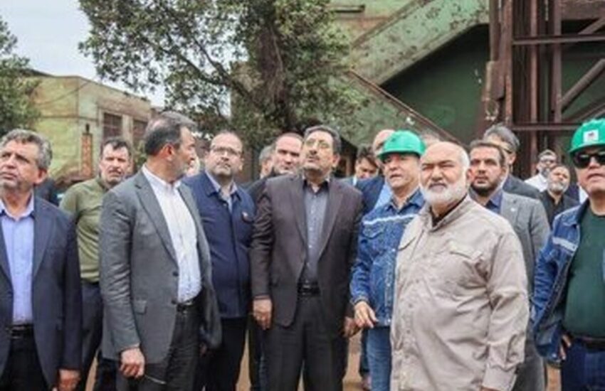 وزیر صمت از فولاد خوزستان بازدید کرد