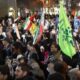 اجتماع شبانه مردم آشتیان در حمایت از رهبر معظم انقلاب