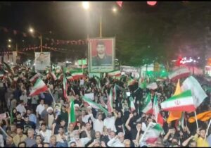 فریاد «الله‌اکبر، خامنه‌ای رهبر» مردم خرم‌آباد