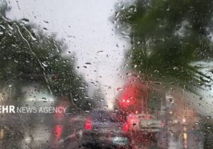 بارش شدید باران در رشت