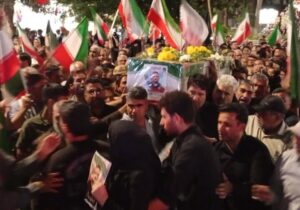 تشییع پیکر مطهر شهید پدافند هوایی در نیشابور