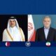 رایزنی تهران و دوحه درباره تحولات منطقه / تقدیر رئیس‌جمهور از نقش قطر در روند دیپلماسی