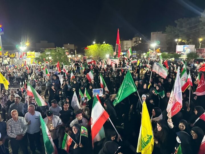 صد و پنجمین شب اجتماع ساوجی‌ها در حمایت از رهبری و نیروهای مسلح