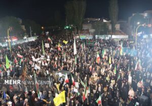 مراسم شام غریبان شهدای دشت کربلا در اردبیل