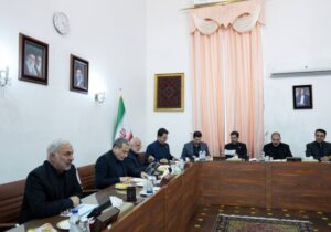 نشست مسئولان تشریفات برگزاری مراسم تشییع پیکر امام شهید با عراقچی