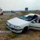 واژگونی سمند کمربندی پل سعد آباد شاهرود؛ ۵ نفر مصدوم شدند